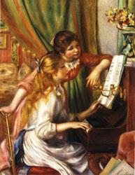 Auguste renoir Young Girls at the Piano Sweden oil painting art